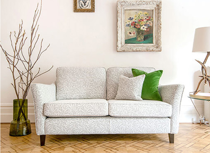 1 Ashdown Sofa 2.5 Seater Sofa Bed in Morris & co Willow Bough Weave Grey